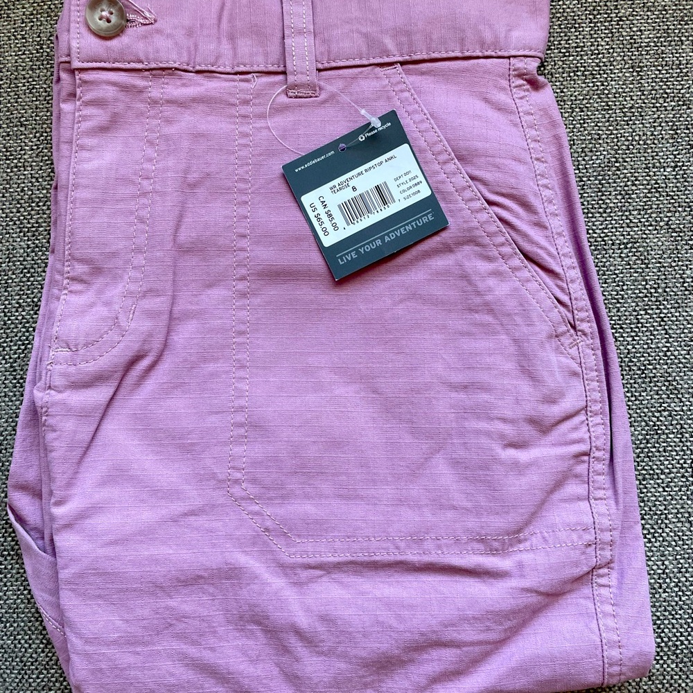 Ankle length Eddie Bauer Adventure Ripstop hiking pants NWT